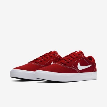 Nike SB Charge Canvas - Férfi Deszkás Cipő - Piros/Piros/Fekete/Fehér